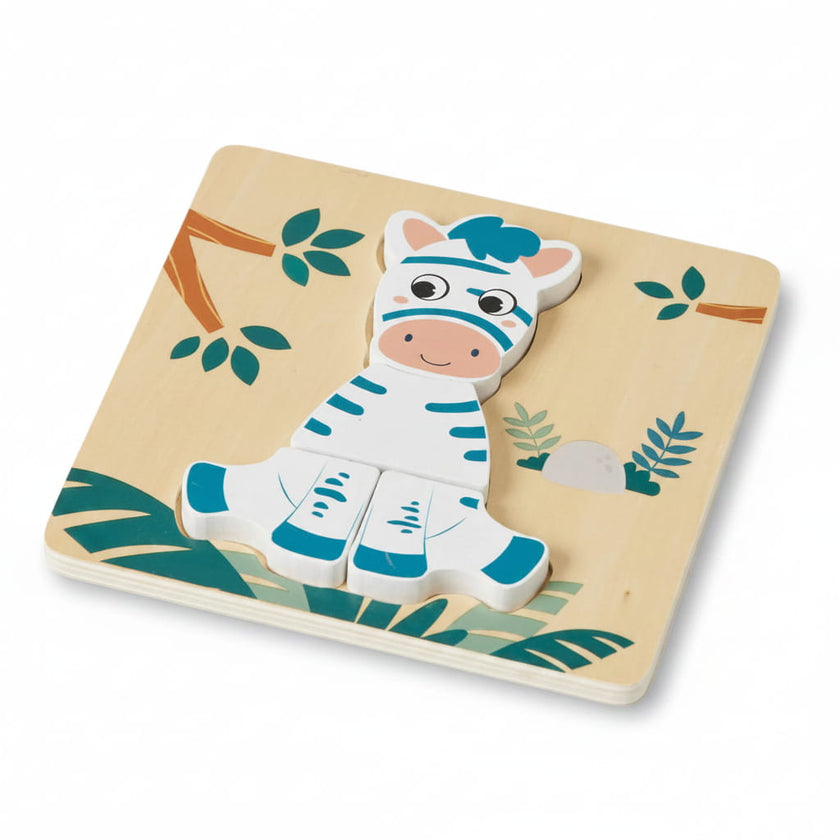 Wooden Zebra Small Puzzle