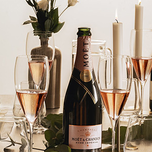 celebratory bottle of Moet & Chandon Champagne