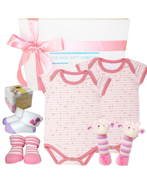 Twin Perfect Start Baby Girl Gift hamper