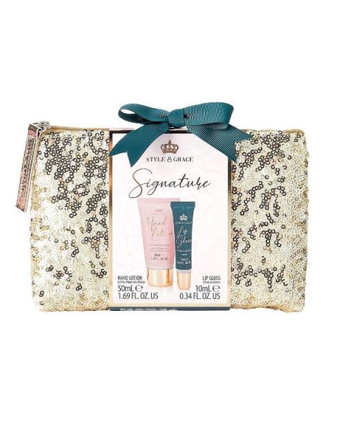Style & Grace Signature Lotion & Lip Gloss Set | Luxury Gift for Her or Mum