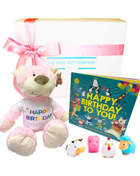 My First Birthday Baby Girl Gift Box - first birthday baby gift box for girls