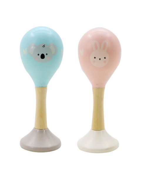 Colourful Wooden Maraca Toy