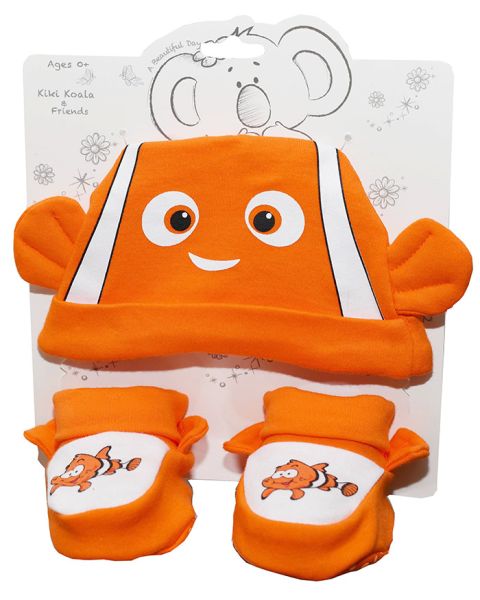 clown fish hat bootie set