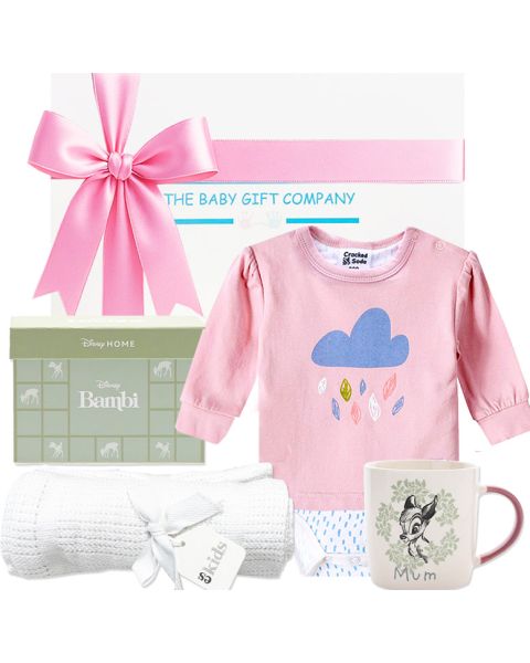 Disney Bambi Mum & Baby Girl Gift Hamper - Luxury baby girl gifts for new mum and newborn