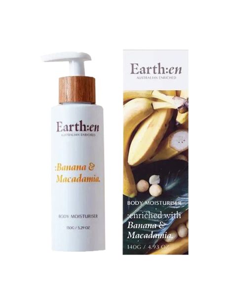 Earth:en Banana & Macadamia Body Moisturiser - New Mum Wellness Gift