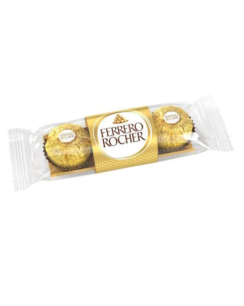 Ferrero Rocher 3 Pack – Individually wrapped hazelnut chocolates