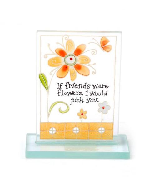 Special Friend Painted Glass Plaque