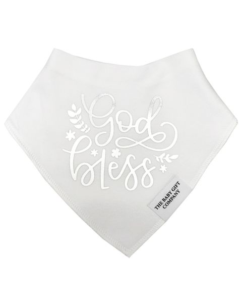 God Bless Christening Baby Bib