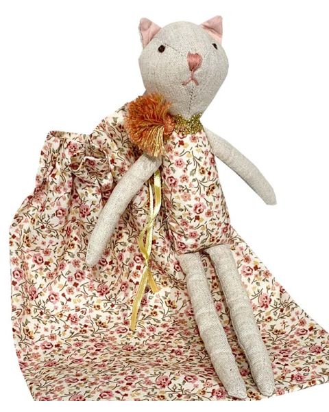 Kitty Cat Rattle Toy & Bag