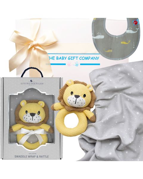 Leo Lion Baby Shower Gift Box