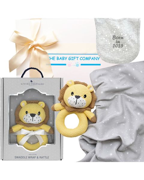 Leo Lion Baby Shower Gift Box