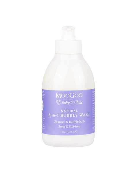 MooGoo Natural 2-in-1 Bubbly Wash 500ml
