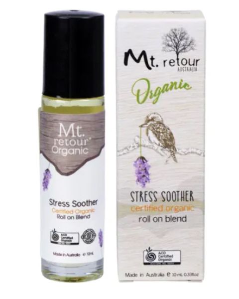 Mt Retour Organic Essential Oil 10ml - Stress Soother Roll On Blend