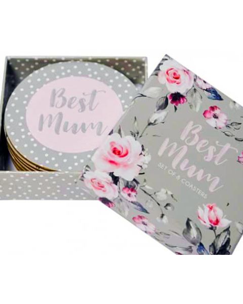 Best Mum Coaster Gift Set