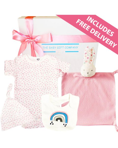 organic baby girl gift hamper