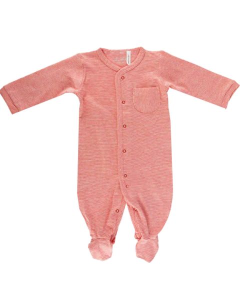 Red Stripe All in One Studsuit