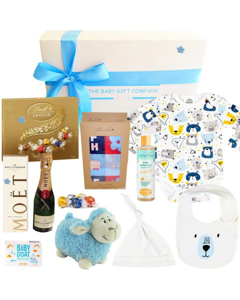 Pure Luxury Organic Baby Boy Gift Box