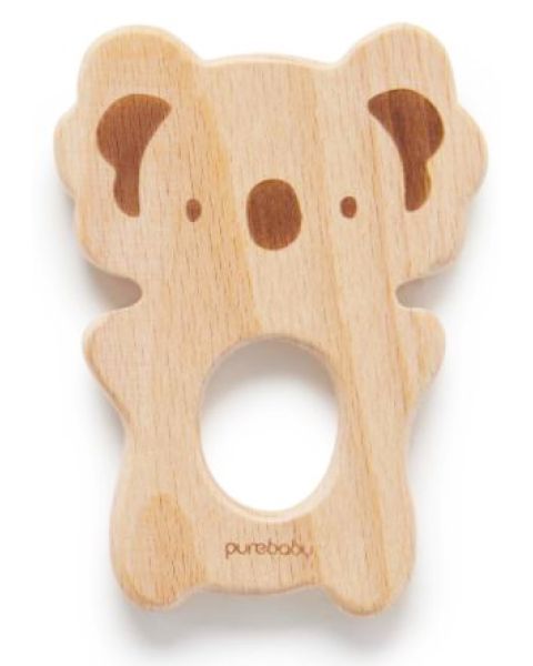 Purebaby Wooden Koala Teether