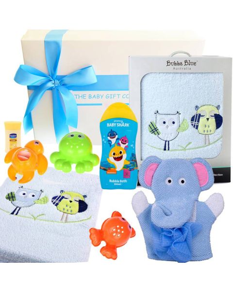 Splish, Splash Baby Boy Gift Box – Thoughtful Newborn Present with Toys & Essentials