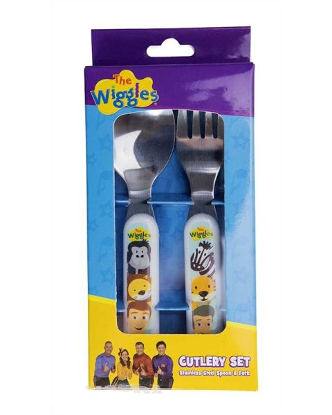 Delightful Safari-themed Wiggles cutlery set