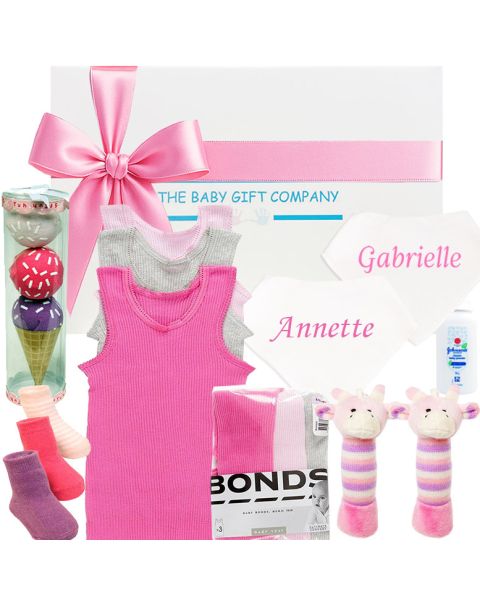 Personalised Twin Baby Girl Gift Box – A Thoughtful & Adorable Gift for New Arrivals