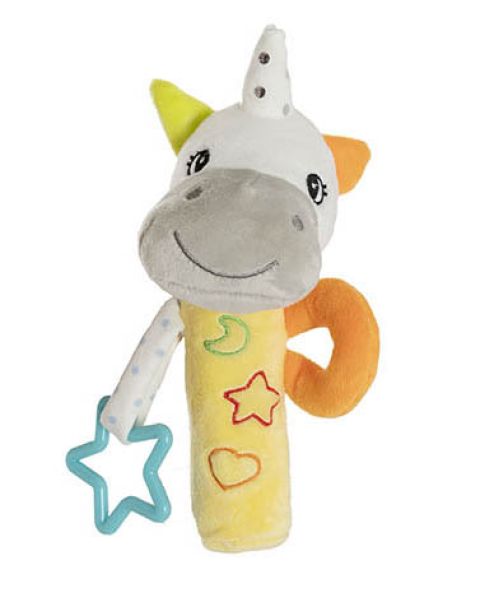 Happy Unicorn Baby Squeaker Toy