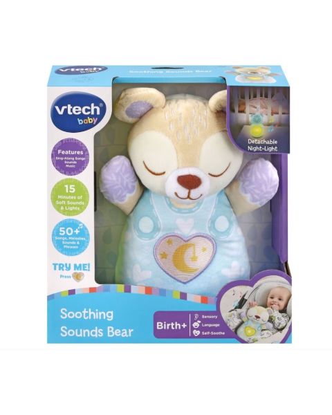 VTech Soothing Sounds Bear - calming toy for newborns
