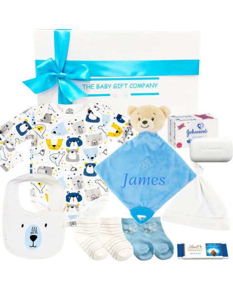 Welcome Home Organic Baby Boy Gift Hamper 