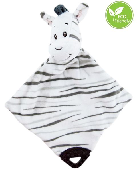 Zebra Plush Comforter Teether Toy