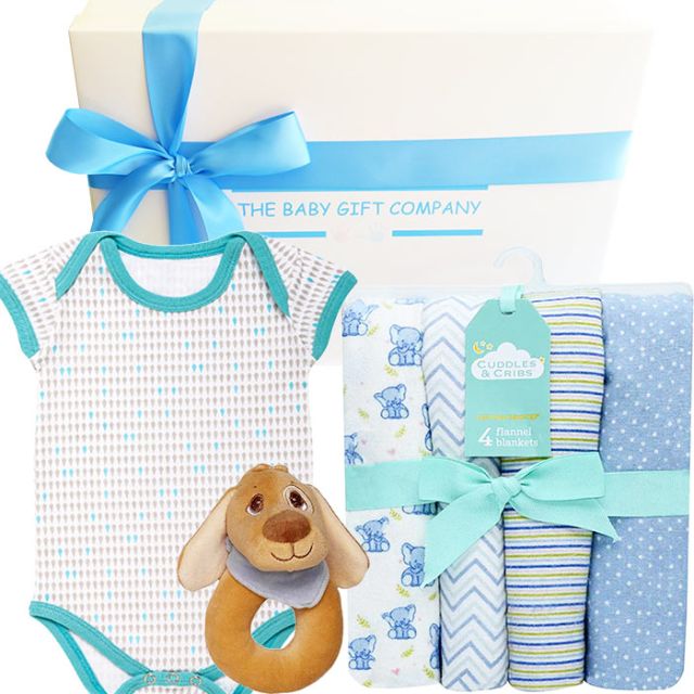 hush baby boy gift hamper