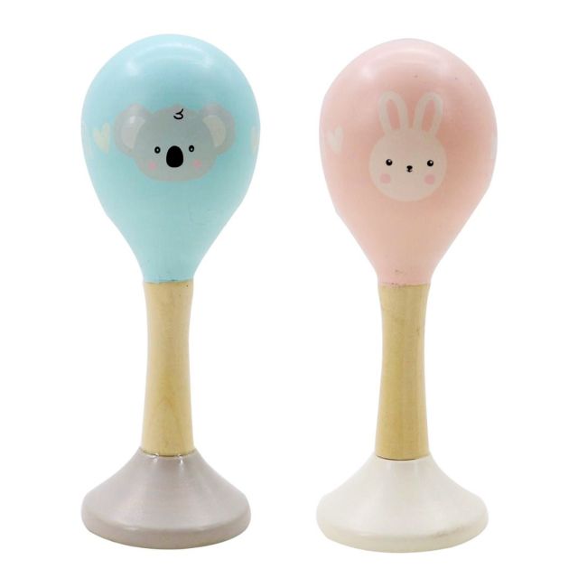 Colourful Wooden Maraca Toy
