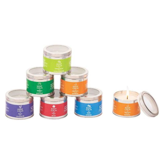 Keep Calm Scented Candle Tin, Luxury Mum Gift