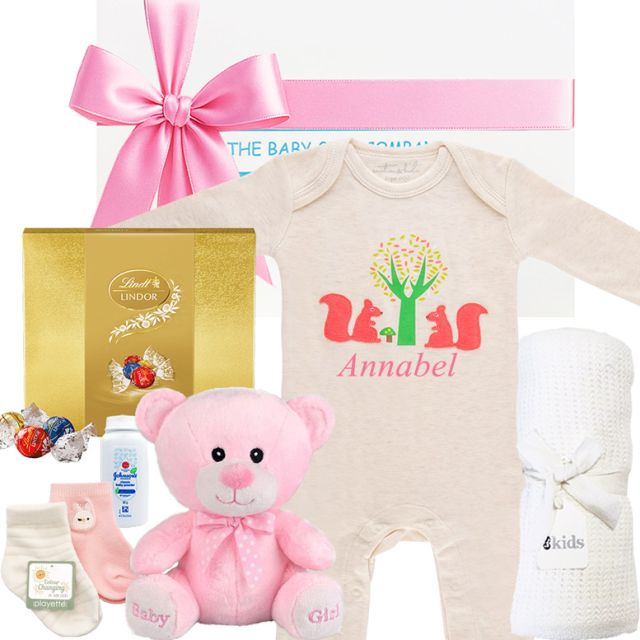 Deluxe Baby Girl Gift Hamper - a beautiful way to celebrate a newborn