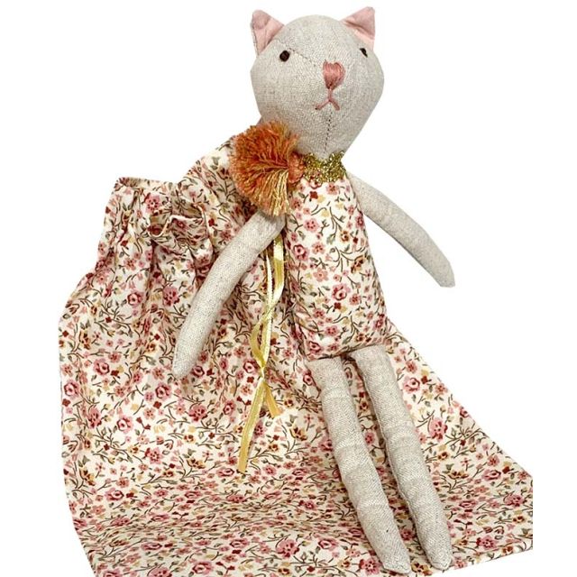 Kitty Cat Rattle Toy & Bag