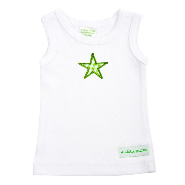 Cotton Green Star Vest