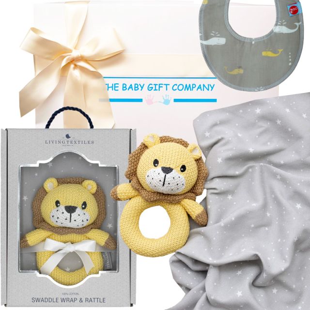 Leo Lion Baby Shower Gift Box