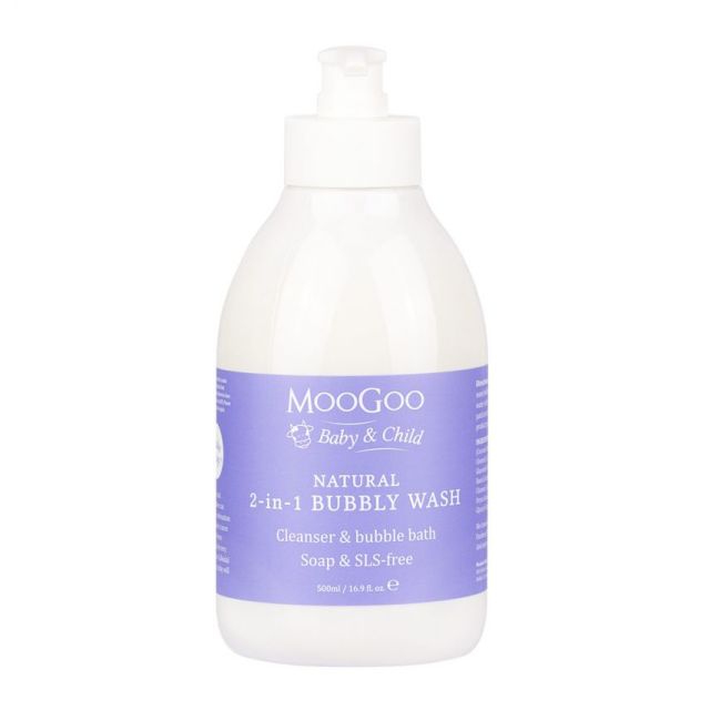 MooGoo Natural 2-in-1 Bubbly Wash 500ml