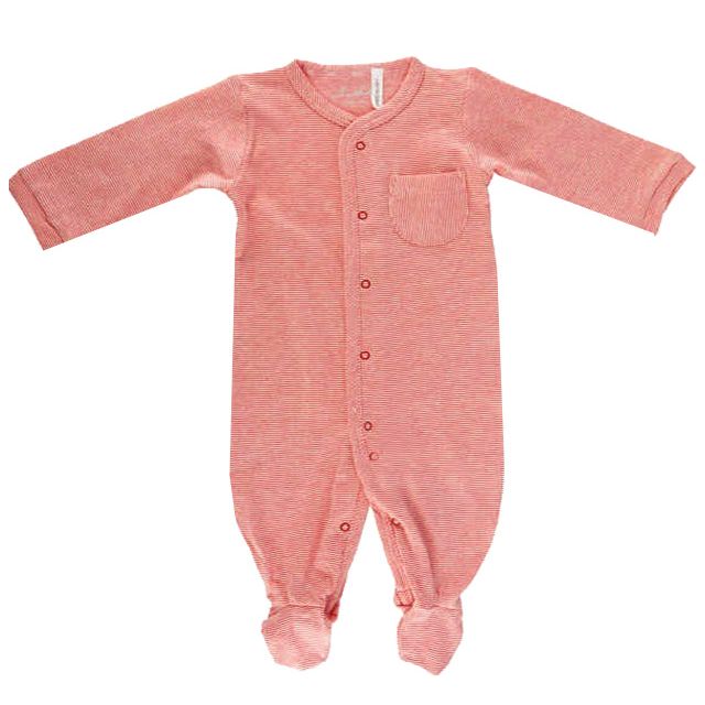 Red Stripe All in One Studsuit