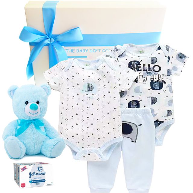 Pitter Patter Baby Boy Gift Box