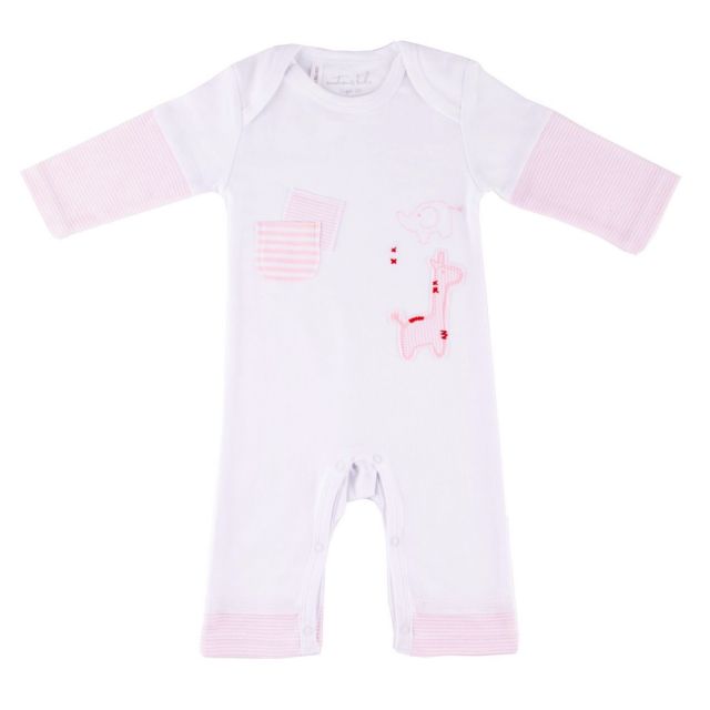 Pink & White Safari Cotton Outfit