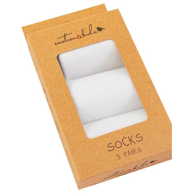 White cotton socks