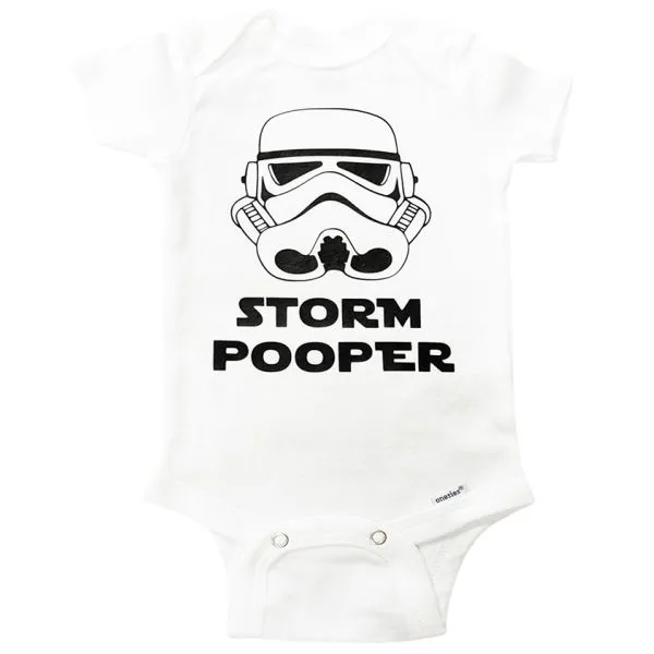 Star Wars Storm Pooper Onesie Gifts for Baby Stormtroopers
