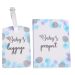 Baby's First Passport Cover & Tag Set blue
