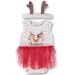 Christmas Reindeer Tutu Bodysuit & Headband Gift Set