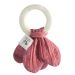Natural Teether Ring & Dusty Pink Muslin Toy