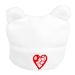 Velour Red Heart Baby Girl Hat