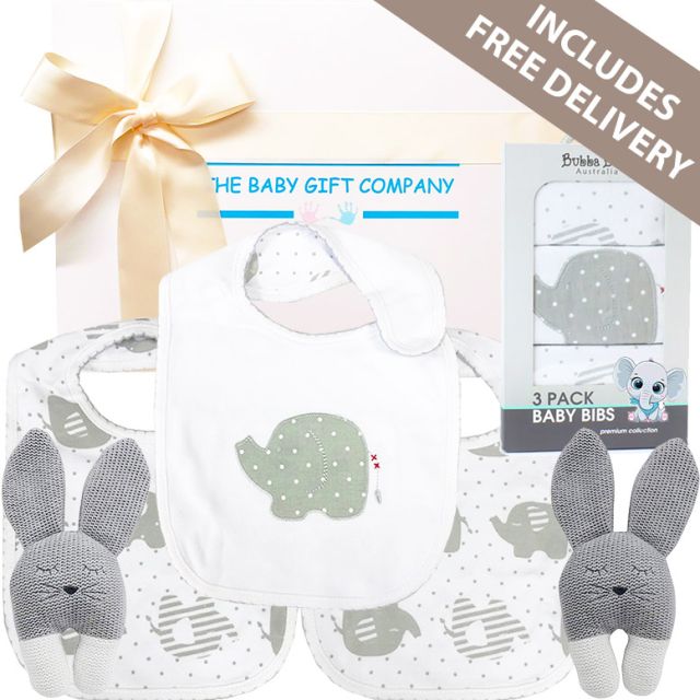Twin Petit Elephant Baby Gift Box - Free Delivery