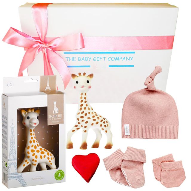 Sophie Giraffe Organic Baby Girl Gift Box 