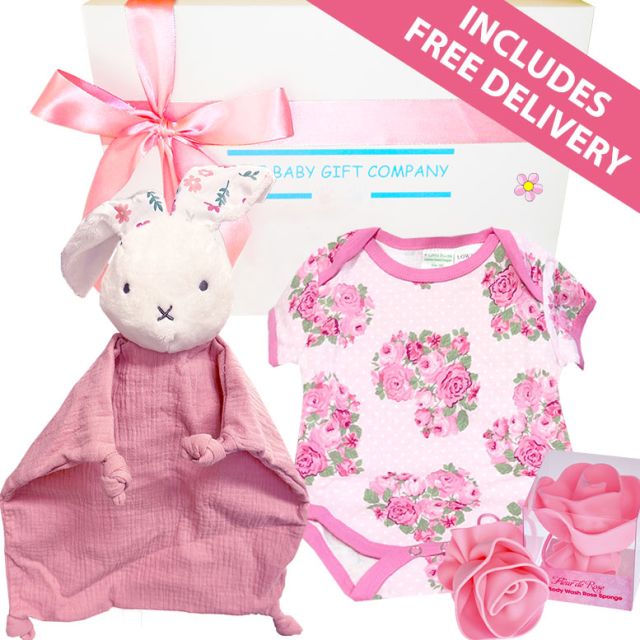 Floral Baby Girl Gift Box - Free Delivery