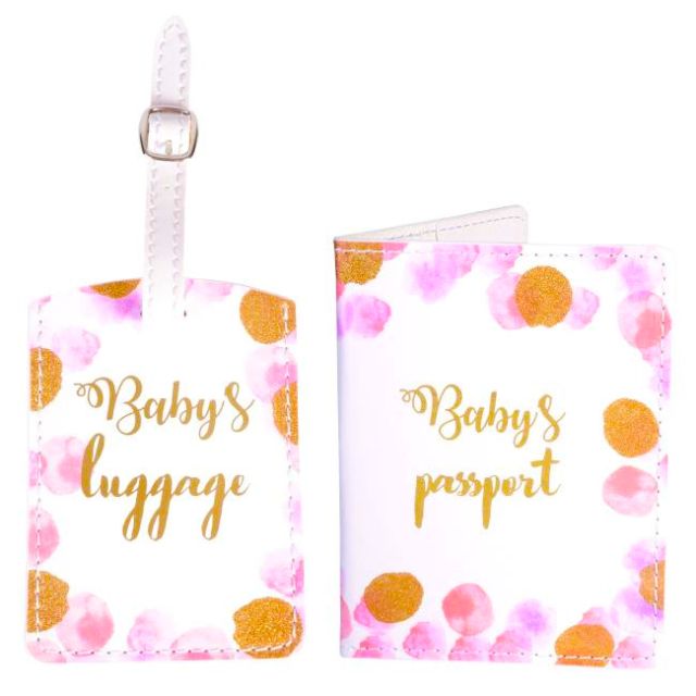 Baby's First Passport Cover & Tag Set